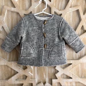 Zara Girls 12-18 months Fleece Lined Coat